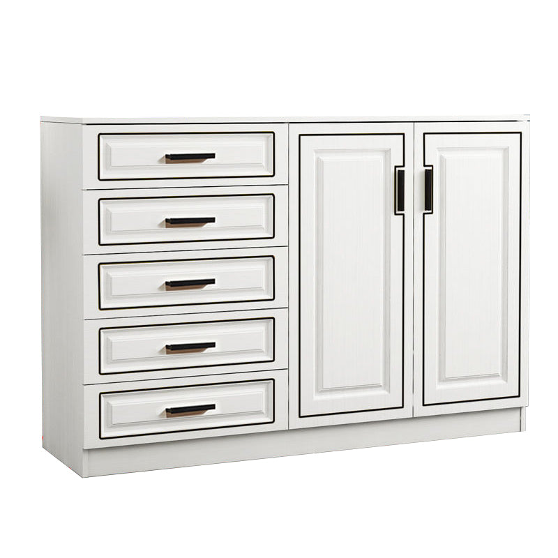 15.75" W Bachelor's Chest Wooden Home Double Dresser Without Mirror