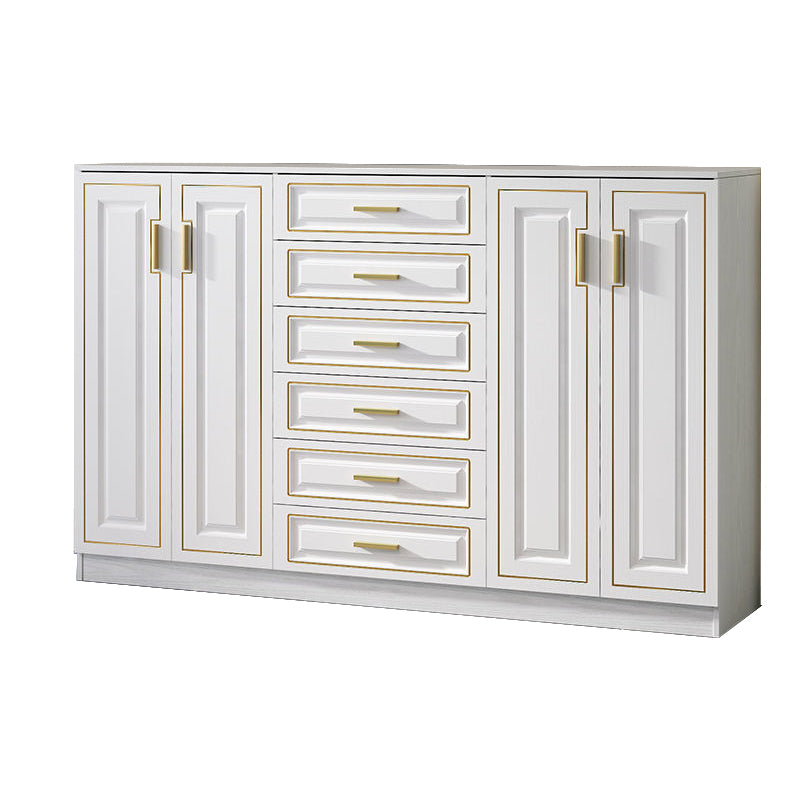 15.75" W Bachelor's Chest Wooden Home Double Dresser Without Mirror