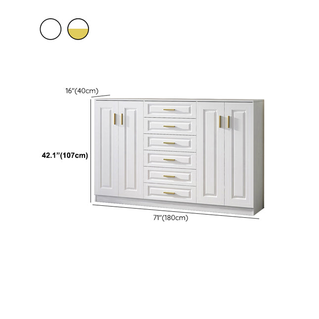 15.75" W Bachelor's Chest Wooden Home Double Dresser Without Mirror