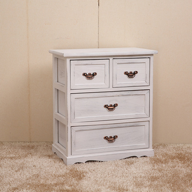 Coastal Storage Chest Dresser Solid Wood Storage Chest with 4/5/6 Drawers
