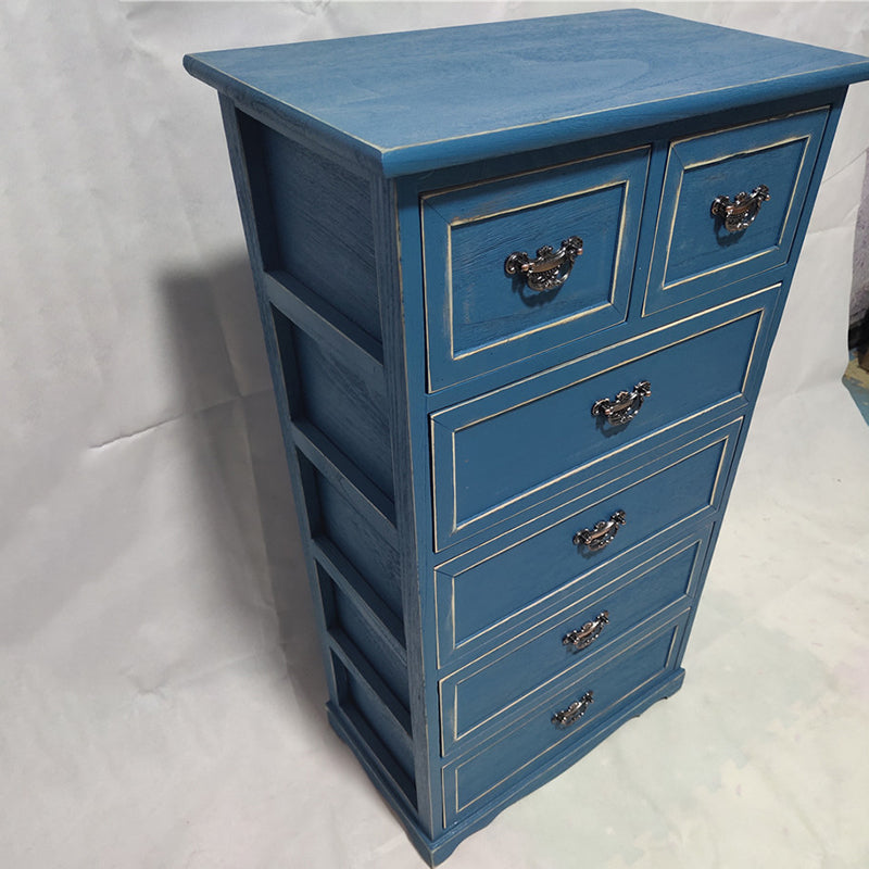 Coastal Storage Chest Dresser Solid Wood Storage Chest with 4/5/6 Drawers