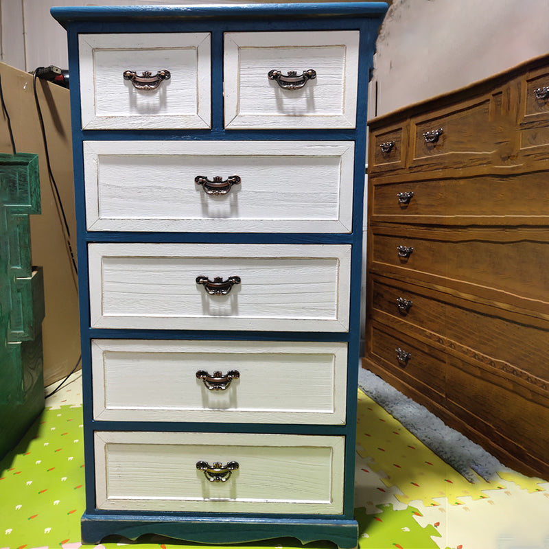 Coastal Storage Chest Dresser Solid Wood Storage Chest with 4/5/6 Drawers