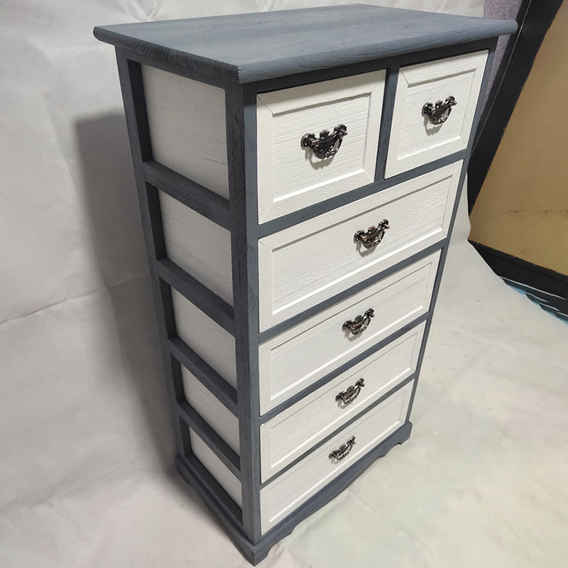 Coastal Storage Chest Dresser Solid Wood Storage Chest with 4/5/6 Drawers