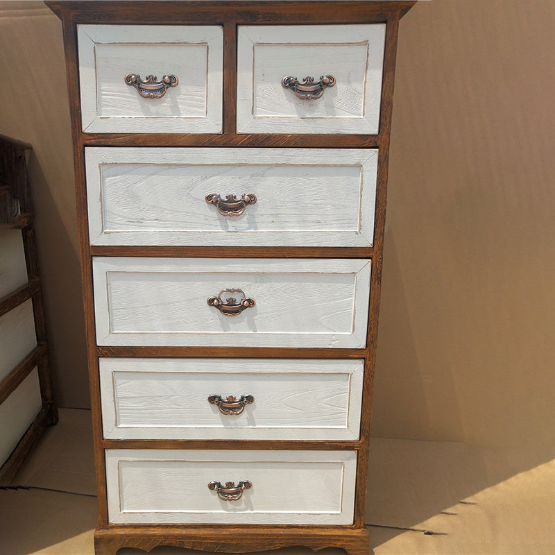 Coastal Storage Chest Dresser Solid Wood Storage Chest with 4/5/6 Drawers