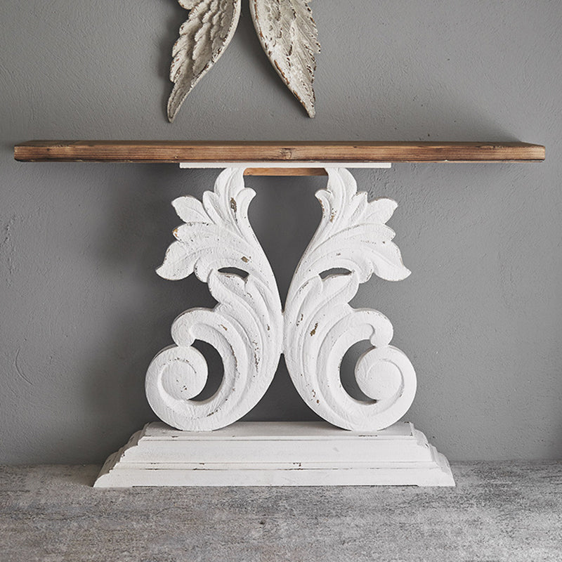 French Country Console Table 16" W Resistant Accent Table for Hall