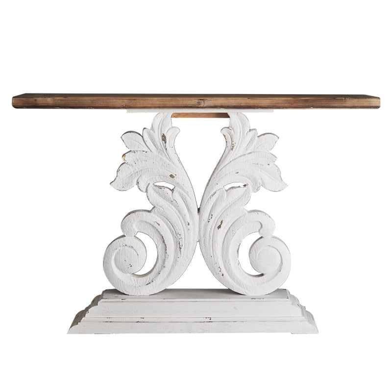 French Country Console Table 16" W Resistant Accent Table for Hall