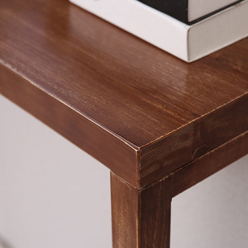 Mid-Century Modern Console Table Solid Wood Rectangle Console Table