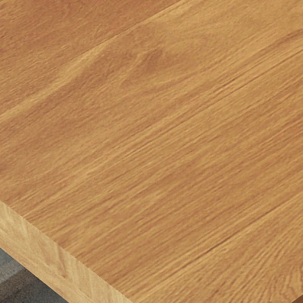 27" Wide Contemporary Writing Desk Solid Wood Brown Office Desk