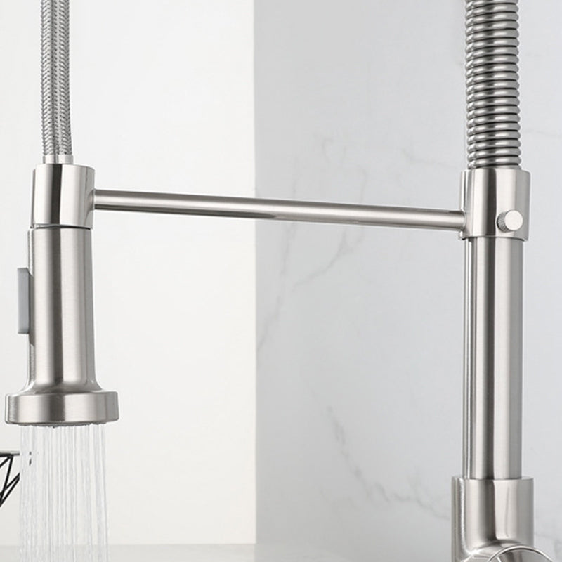 Modern Farmhouse Kitchen Faucet Pull down Single Handle 304 Stainless Steel Faucet