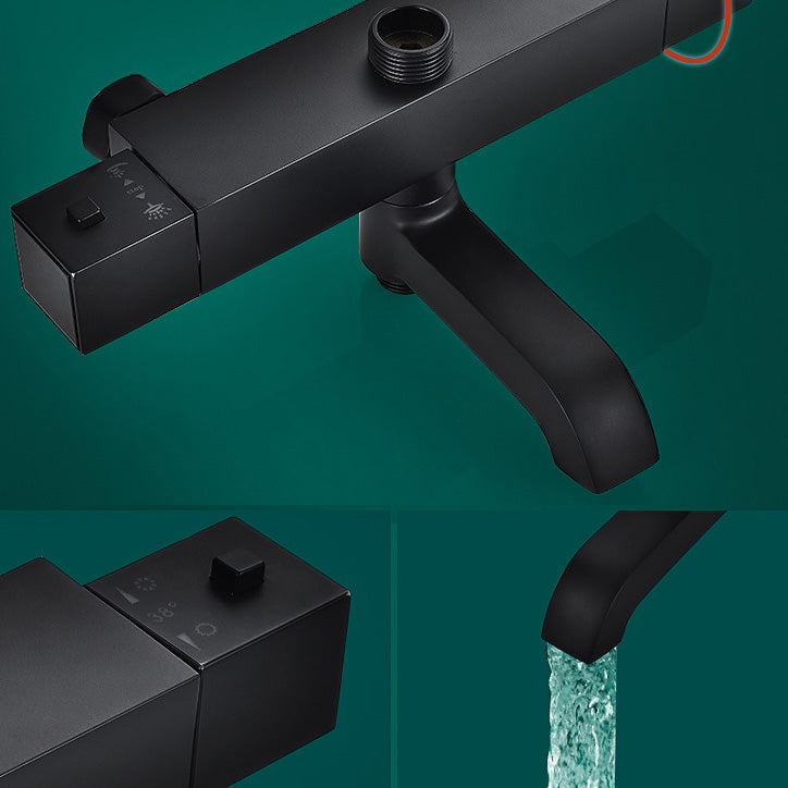 Adjustable Spray Pattern Shower Combo Metal Shower Faucet Arm Shower Head with Slide Bar