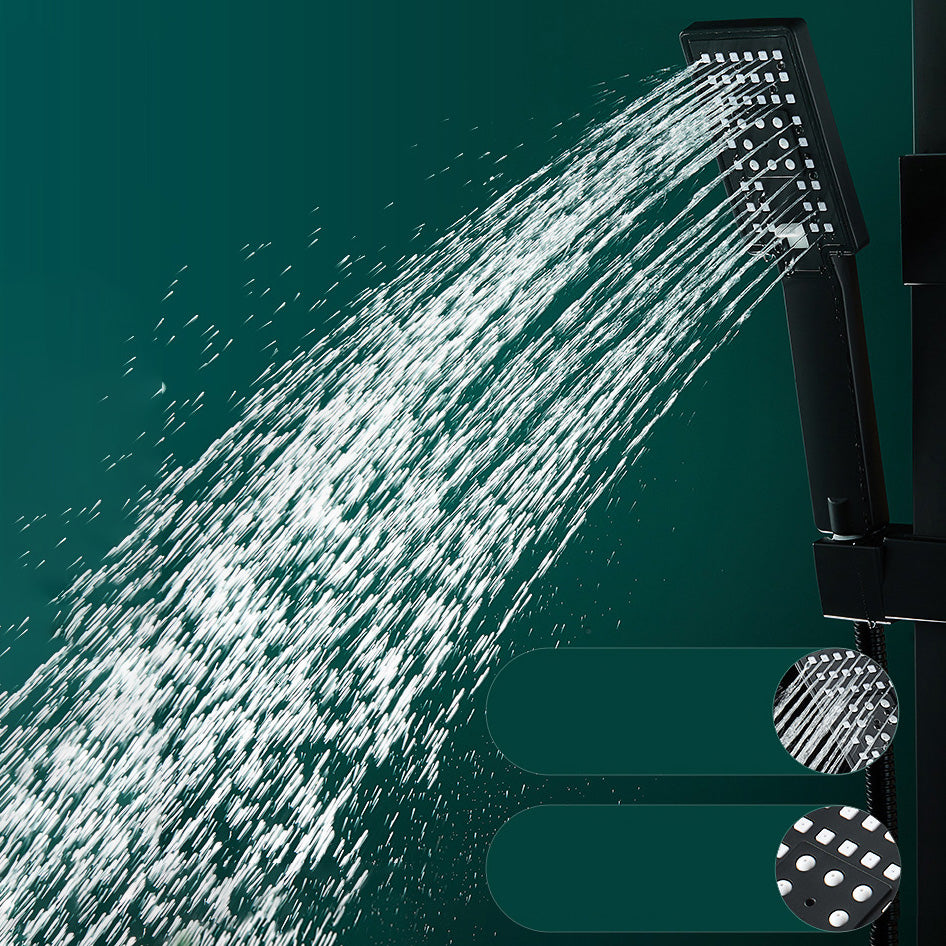 Adjustable Spray Pattern Shower Combo Metal Shower Faucet Arm Shower Head with Slide Bar