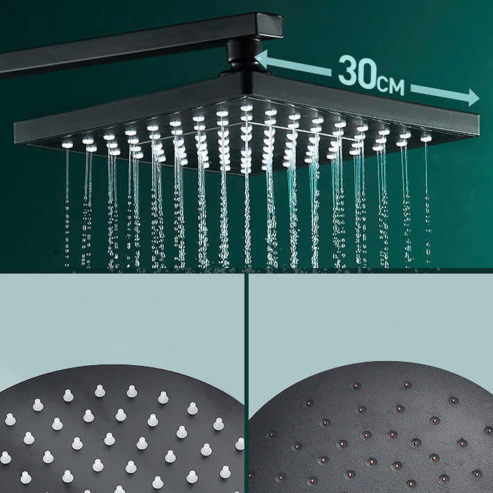 Adjustable Spray Pattern Shower Combo Metal Shower Faucet Arm Shower Head with Slide Bar