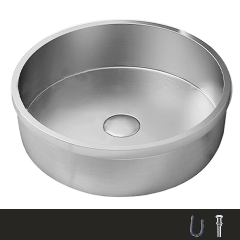 Modern No Craftsmanship Wash Stand Metal Round Bathroom Sink