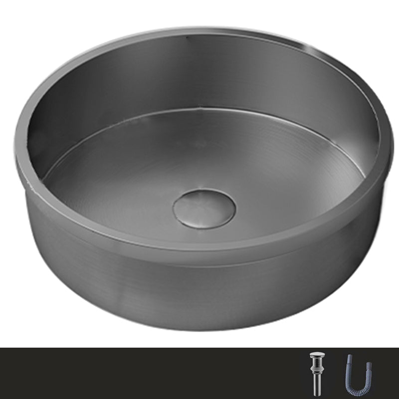 Modern No Craftsmanship Wash Stand Metal Round Bathroom Sink