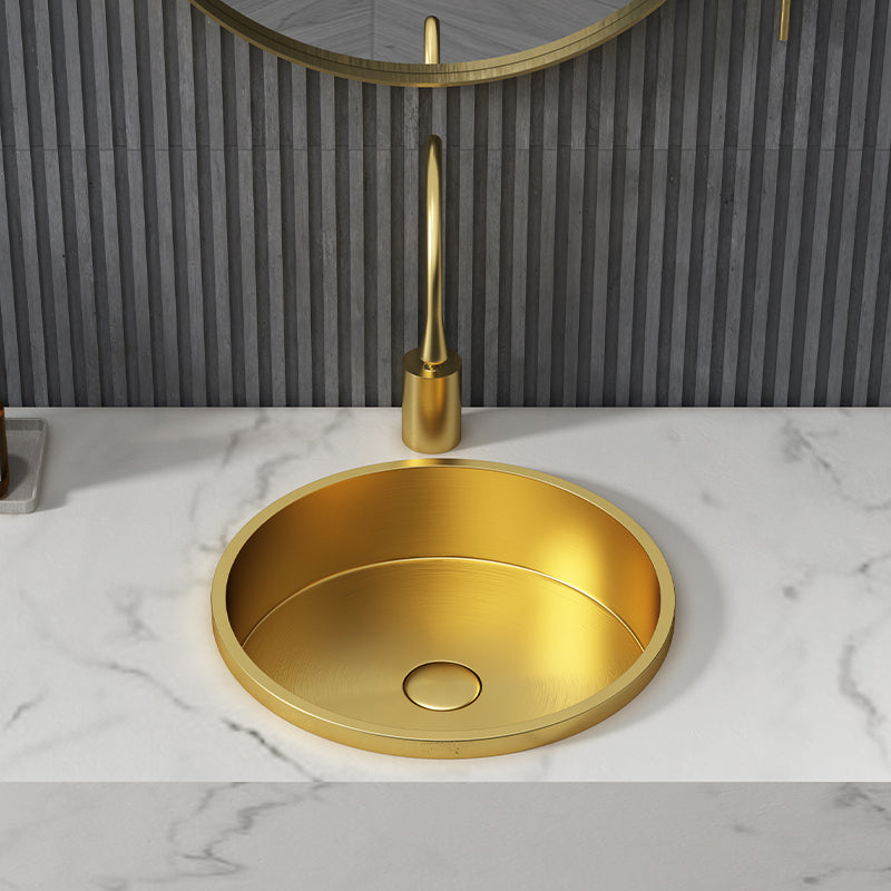 Modern No Craftsmanship Wash Stand Metal Round Bathroom Sink