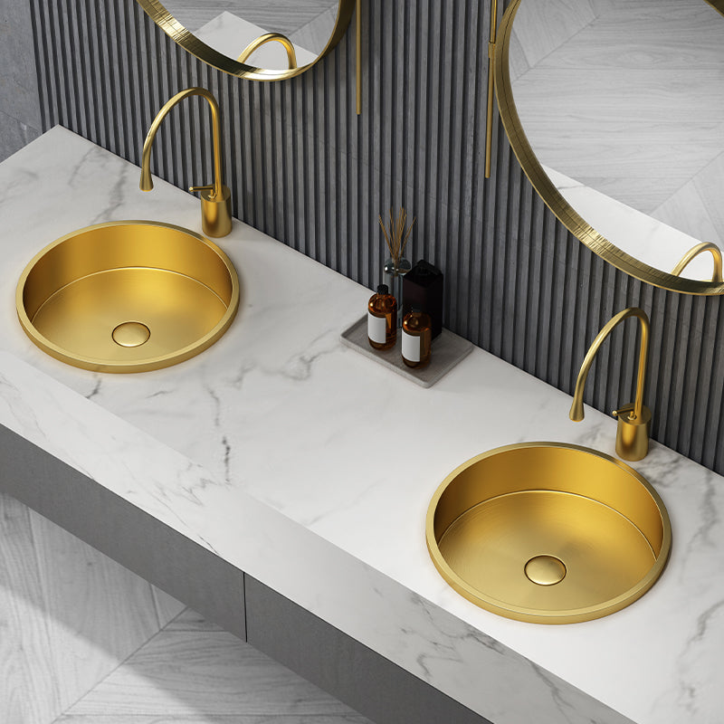 Modern No Craftsmanship Wash Stand Metal Round Bathroom Sink