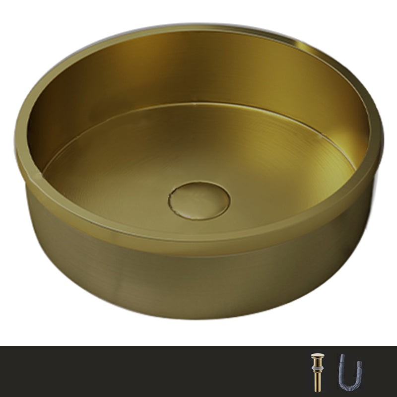 Modern No Craftsmanship Wash Stand Metal Round Bathroom Sink
