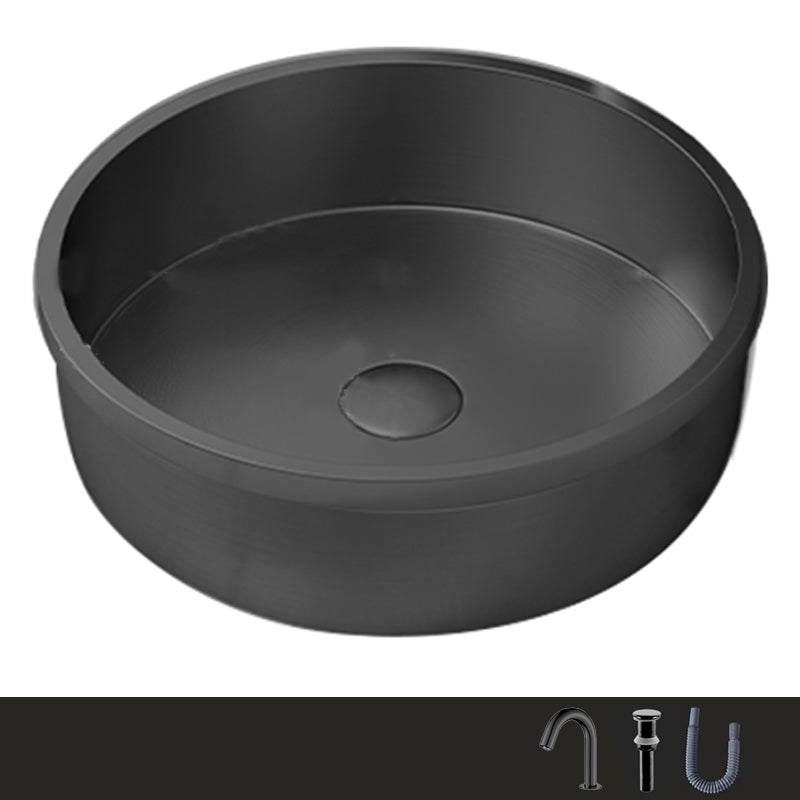 Modern No Craftsmanship Wash Stand Metal Round Bathroom Sink