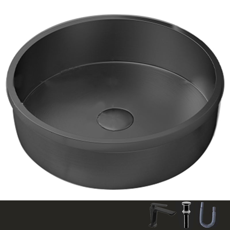 Modern No Craftsmanship Wash Stand Metal Round Bathroom Sink