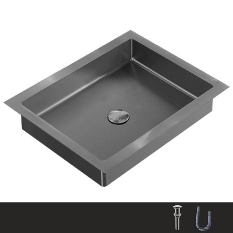 Metal Trough Bathroom Sink Modern Rectangular Trough Bathroom Sink
