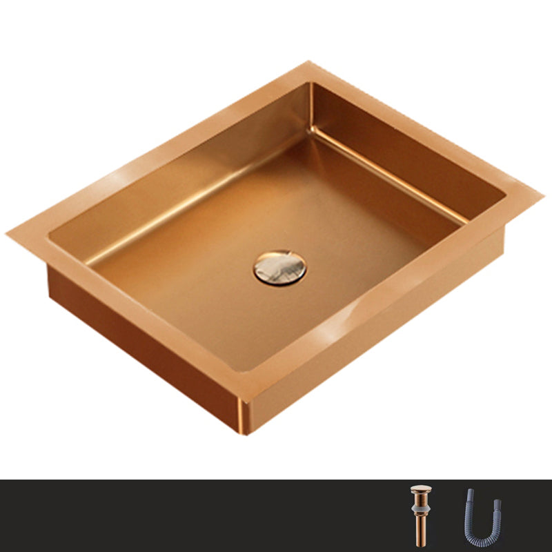 Metal Trough Bathroom Sink Modern Rectangular Trough Bathroom Sink
