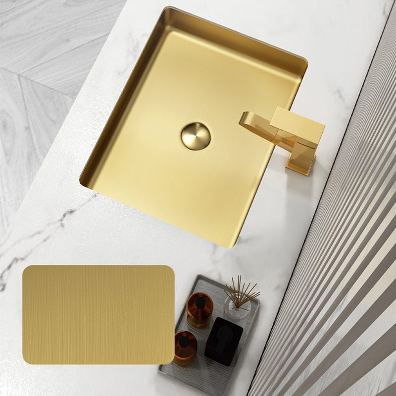 Metal Trough Bathroom Sink Modern Rectangular Trough Bathroom Sink