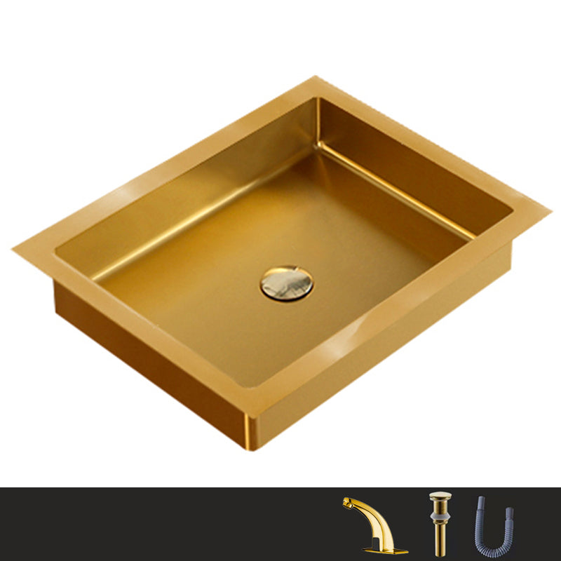 Metal Trough Bathroom Sink Modern Rectangular Trough Bathroom Sink