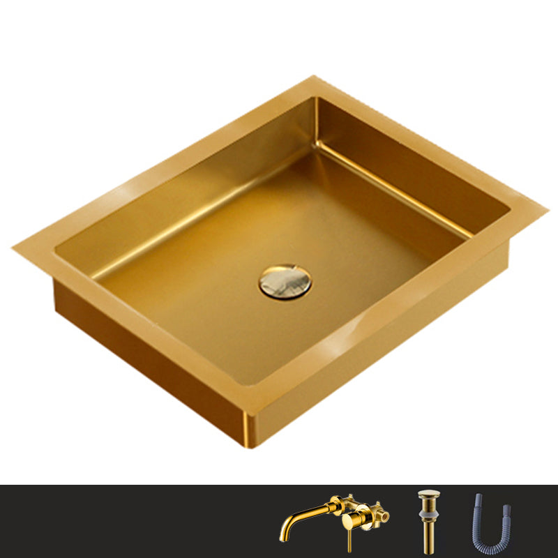 Metal Trough Bathroom Sink Modern Rectangular Trough Bathroom Sink