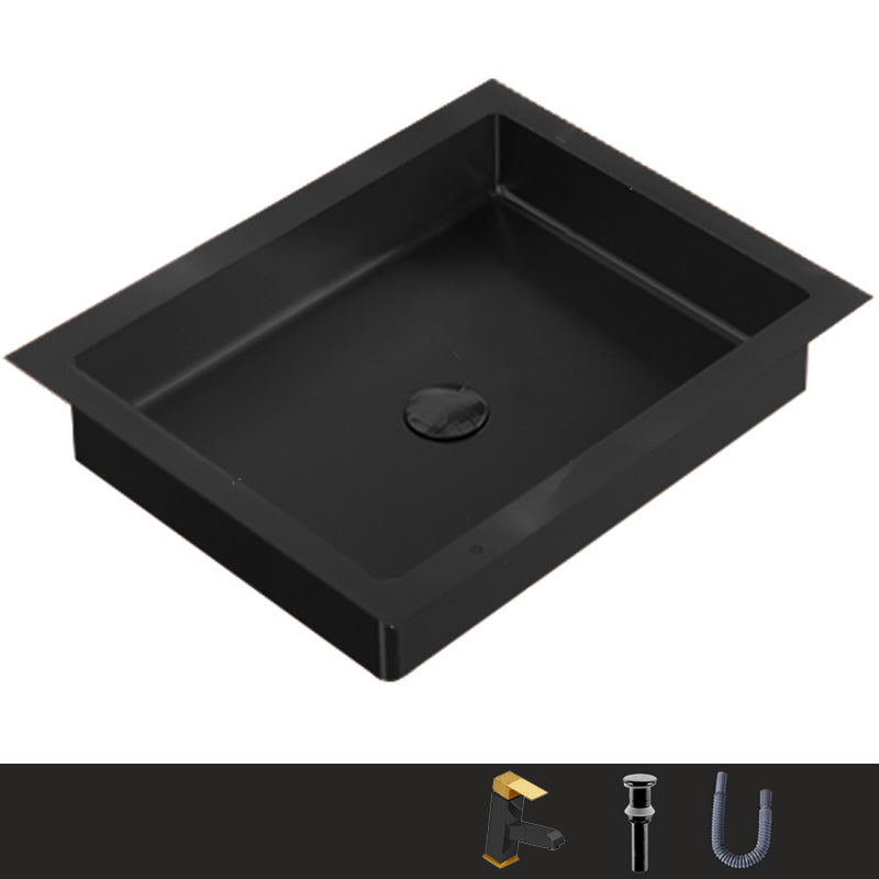 Metal Trough Bathroom Sink Modern Rectangular Trough Bathroom Sink