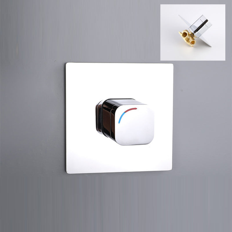 Wall Mounted Metal Waterfall Tub Filler Low Arc Bathroom Faucet