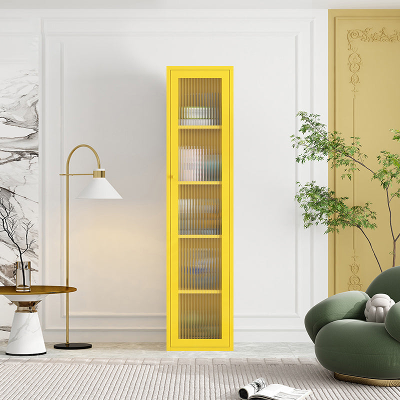 Rectangle Standard Bookcase Scandinavian Bookshelf with Door