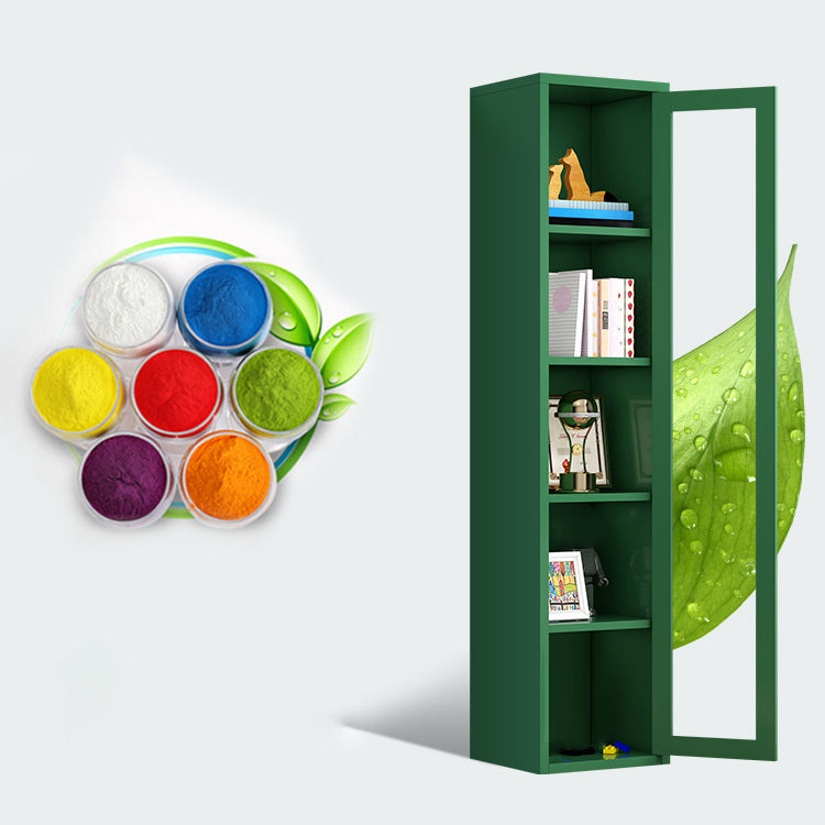Rectangle Standard Bookcase Scandinavian Bookshelf with Door