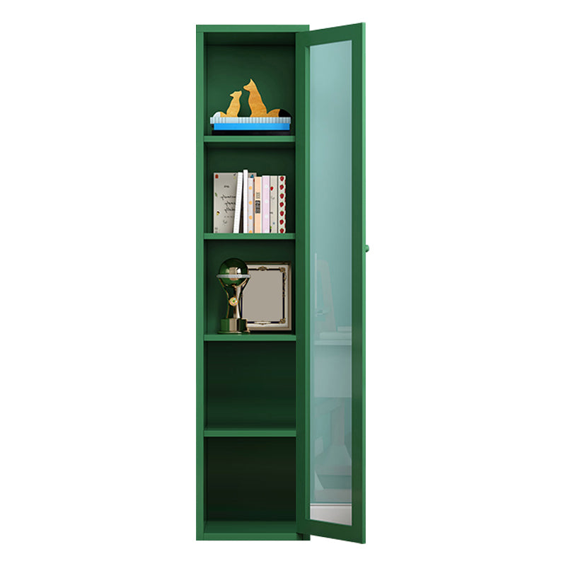 Rectangle Standard Bookcase Scandinavian Bookshelf with Door