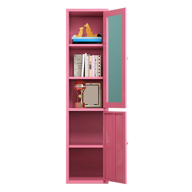 Rectangle Standard Bookcase Scandinavian Bookshelf with Door