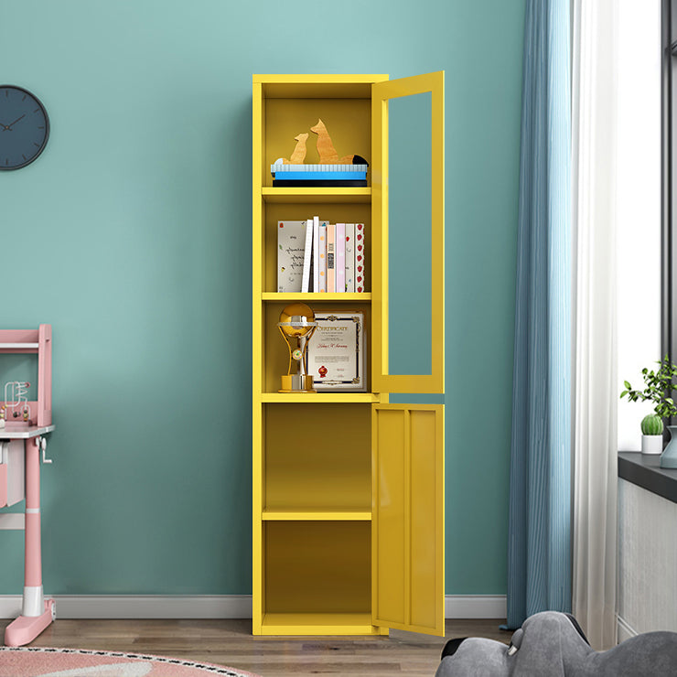 Rectangle Standard Bookcase Scandinavian Bookshelf with Door