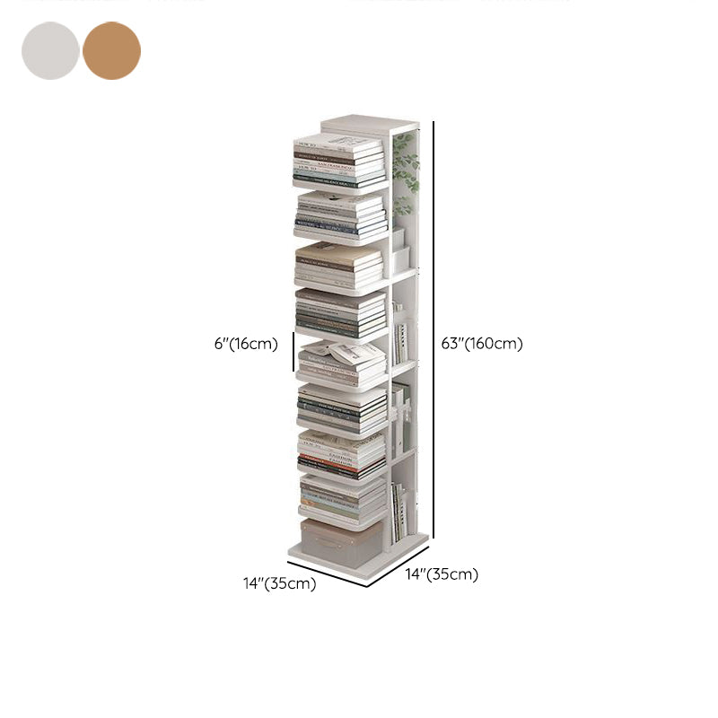 Contemporary Bookshelf Engineered Wood Bookcase for Study Room