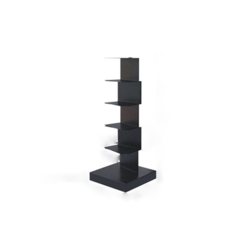 Contemporary Standard Metal Bookshelf Closed Back Bookcase with Shelves