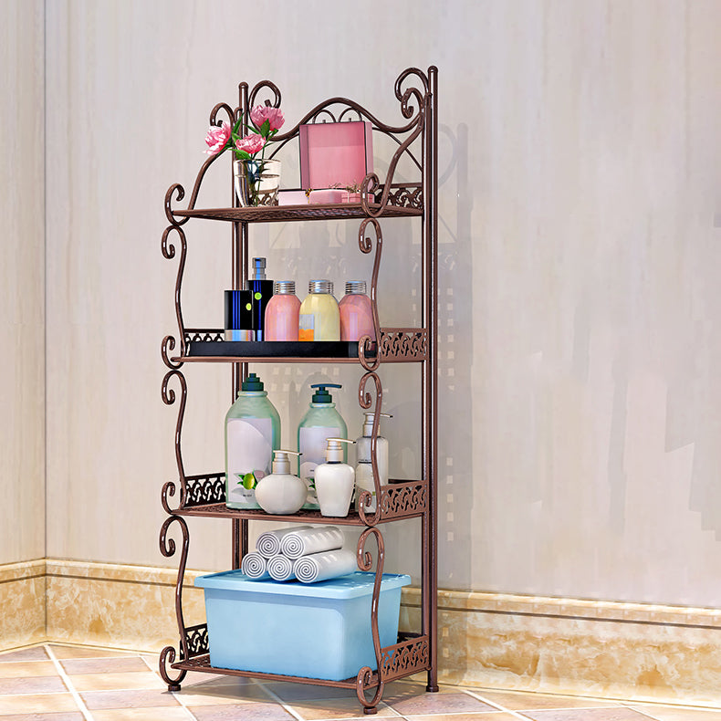 Metal Vertical Book Shelf Etagere Open Shelf Bookcase for Home
