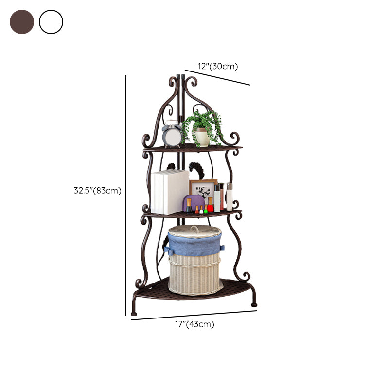 Metal Vertical Book Shelf Etagere Open Shelf Bookcase for Home