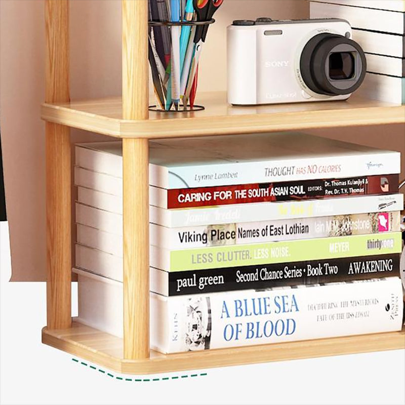 Standard Contemporary Shelf Bookcase Engineered Wood Open Bookcase