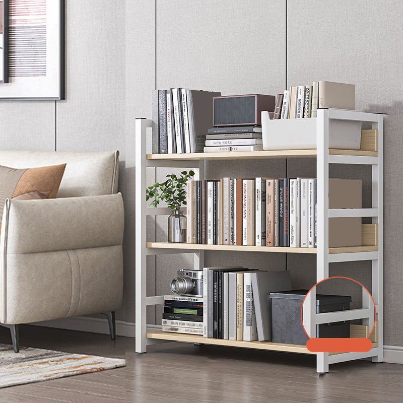 Modern Wood Shelf 11.8-inch Wide Open Etagere Bookcase in Matte Finish