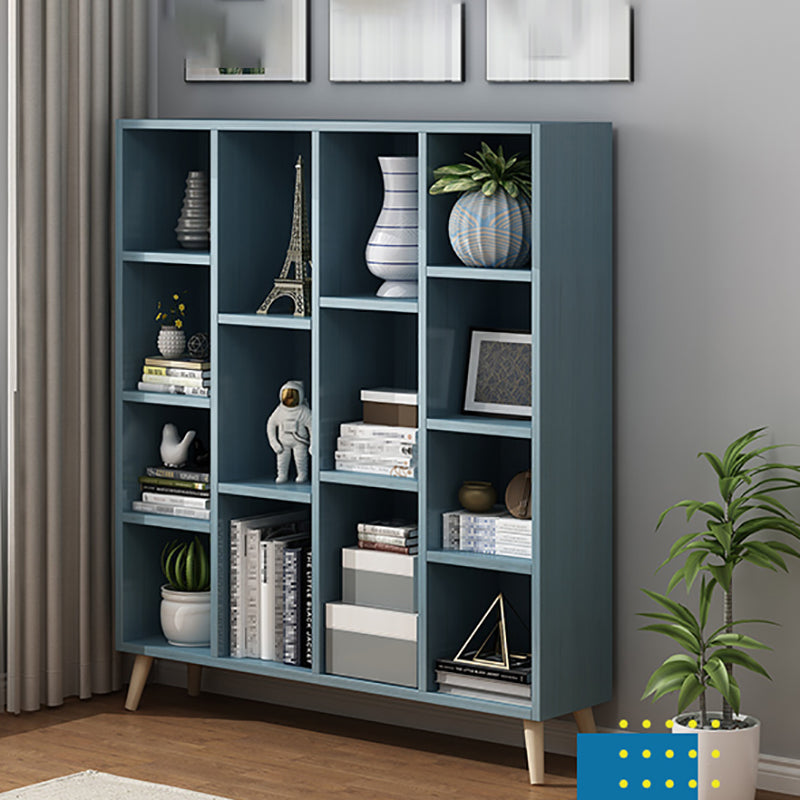 Scandinavian 9-inch Wide Cube Bookshelf Wood Home Floor Type Bookcase