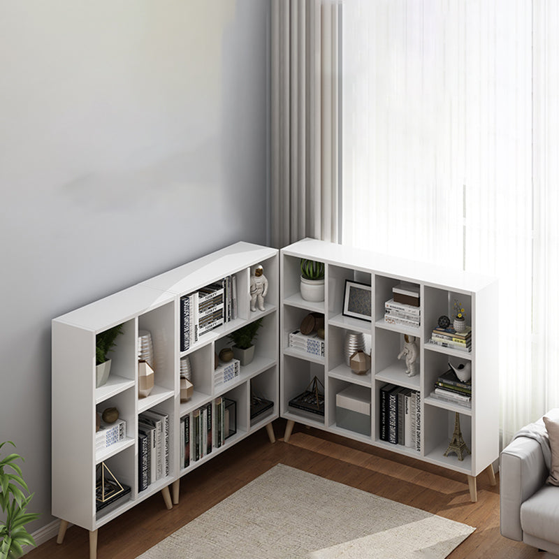 Scandinavian 9-inch Wide Cube Bookshelf Wood Home Floor Type Bookcase