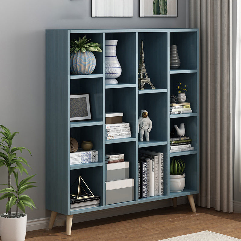 Scandinavian 9-inch Wide Cube Bookshelf Wood Home Floor Type Bookcase