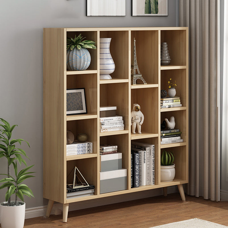 Scandinavian 9-inch Wide Cube Bookshelf Wood Home Floor Type Bookcase