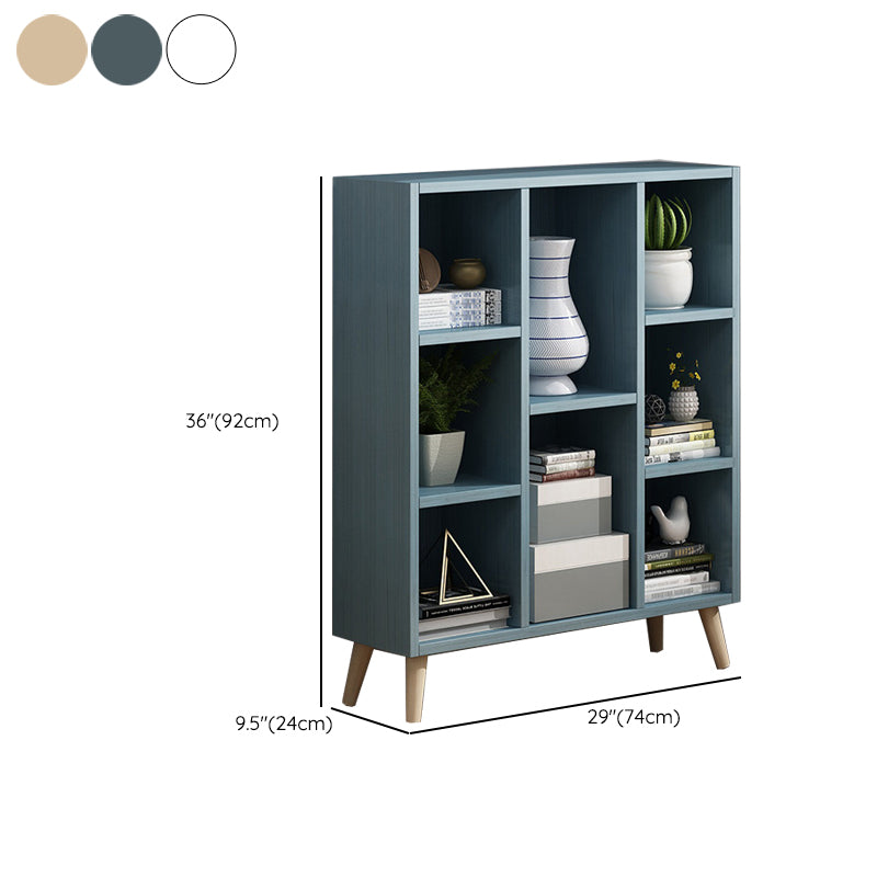 Scandinavian 9-inch Wide Cube Bookshelf Wood Home Floor Type Bookcase