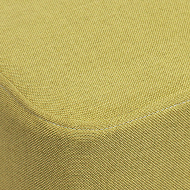 Contemporary Pouf Ottoman Fabric Upholstered Tear Resistant Square Ottoman