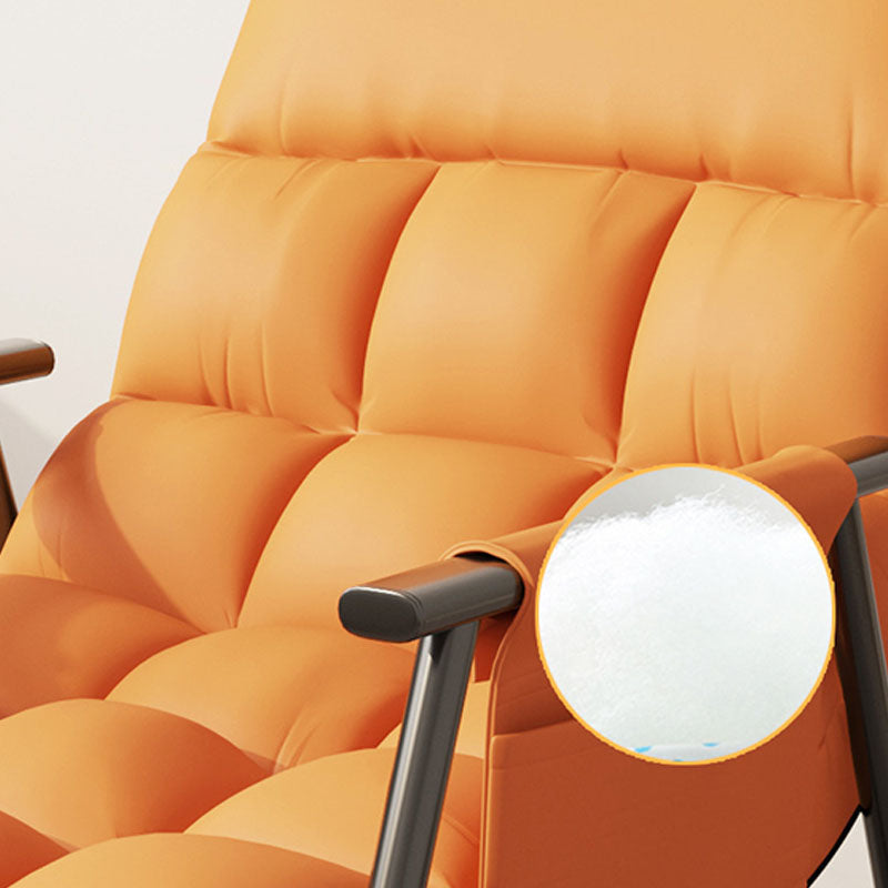 Modern Style Single Rocker Chair Iron Base Chaise Chair with Bedroom