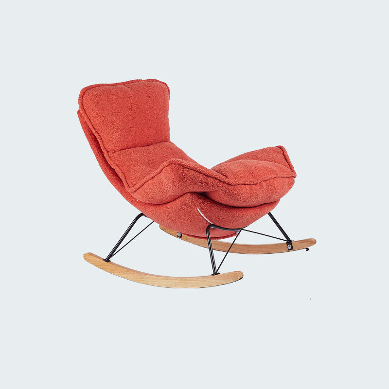 Modern Leather Rocking Chair Removable Cushions Rocker Chair for Drawing Room