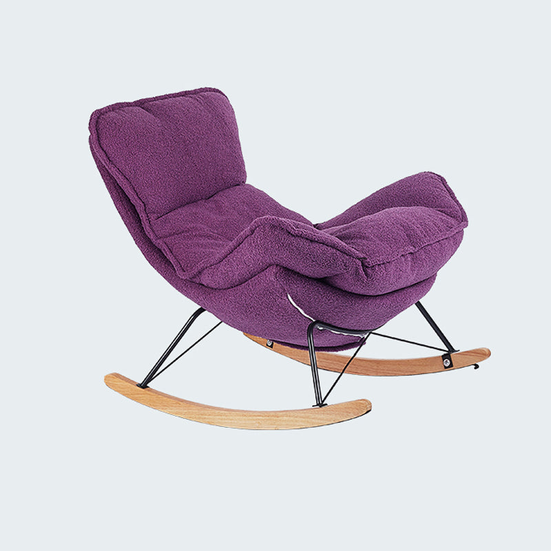 Modern Leather Rocking Chair Removable Cushions Rocker Chair for Drawing Room